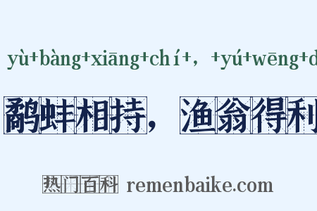 鹬蚌相持，渔翁得利是什么意思的图片